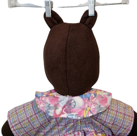 2/$20 𝅺Vintage handmade plush bear toy organizer 32” - Picture 5 of 10